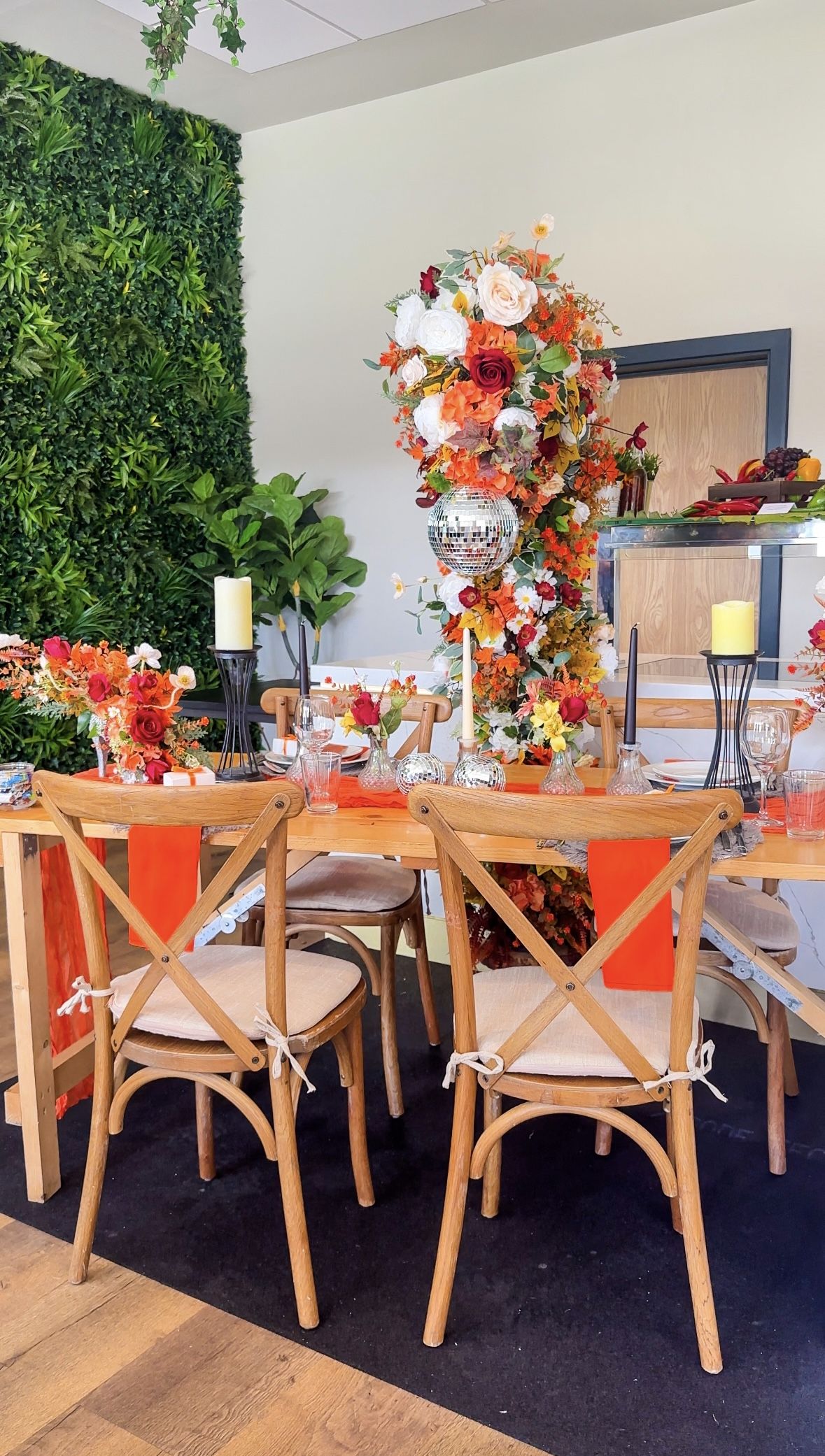 Autumnal Floral Table Display