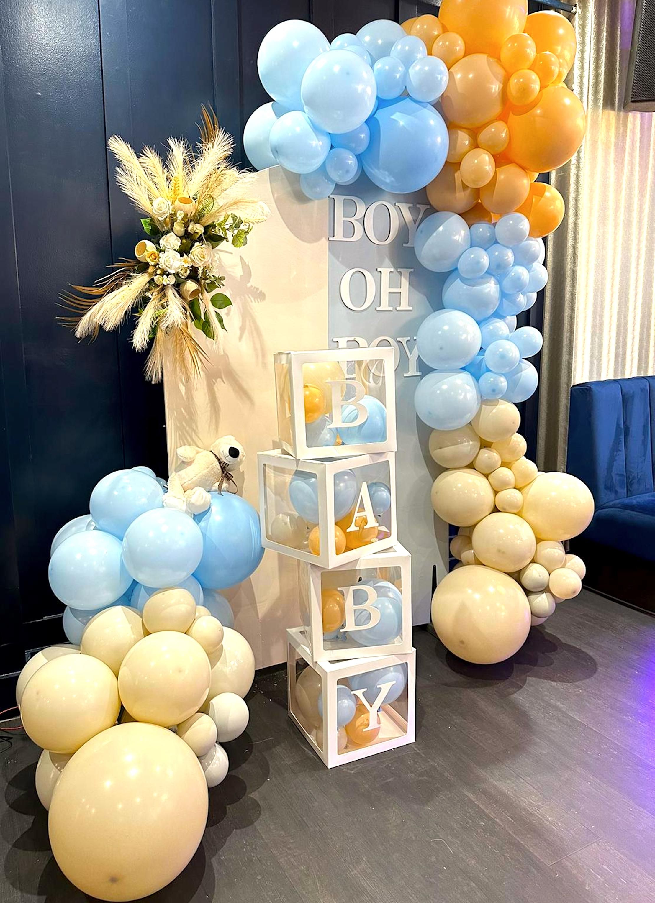 Baby Shower Backdrop for a Boy
