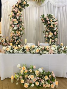 Customised Head Table Runner/Garland Per Meter up to 5 Meters