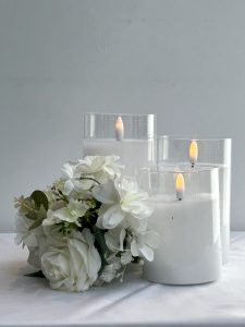 LED Glass Candles