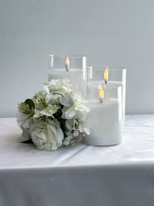 LED Glass Candles